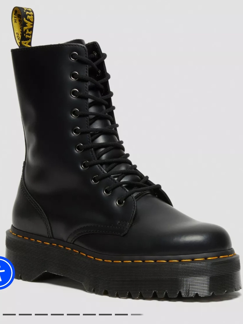 Dr. Marten Jadon HI Smooth Leather Platform Boot